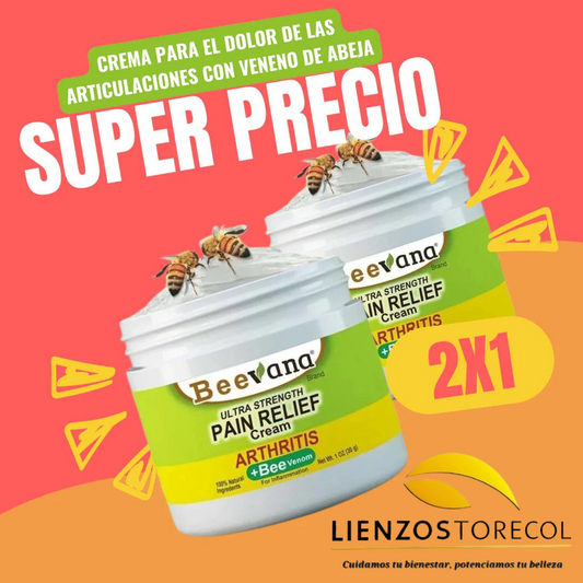 Beevana crema para dolores y articulaciones 2x1